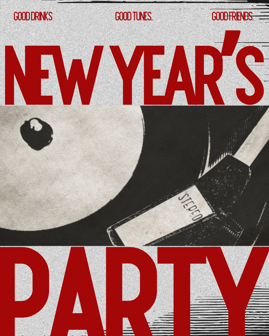 New Year's Eve party poster